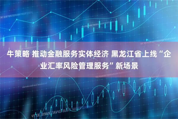 牛策略 推动金融服务实体经济 黑龙江省上线“企业汇率风险管理服务”新场景